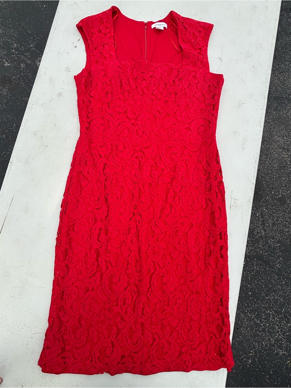 Liz Claiborne size 16 Red Midi